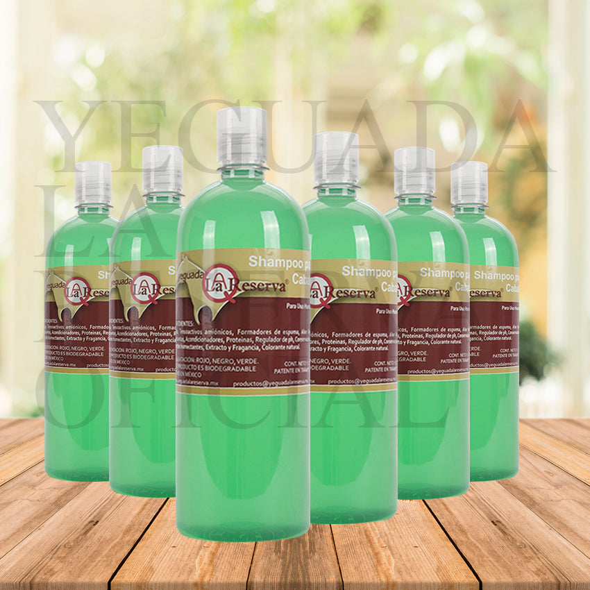 6 pz shampoo verde