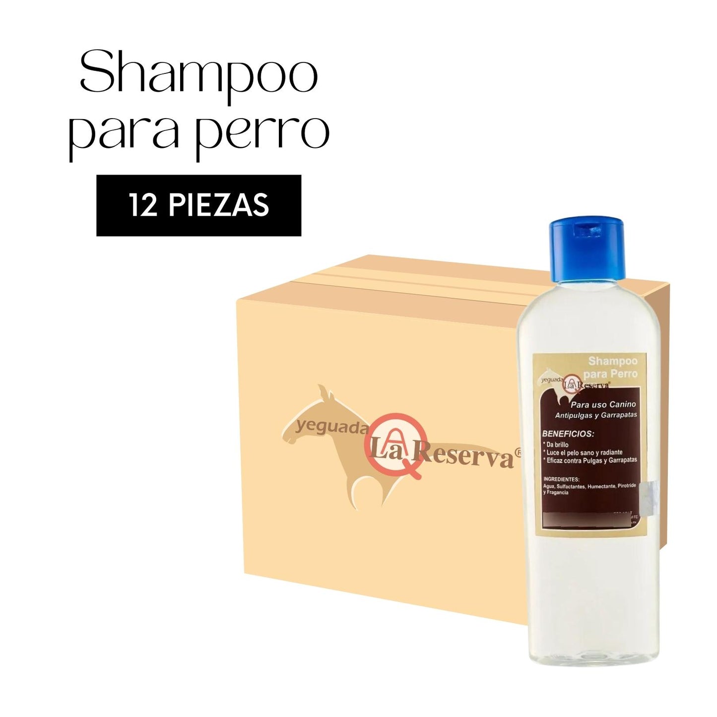 12 pz shampoo para perro
