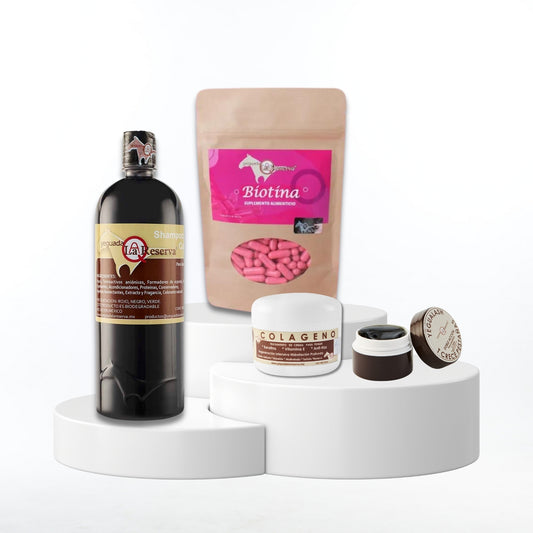 Shampoo Kit 1 lt. + Collagen 60 gr. + Biotin + Yegualash