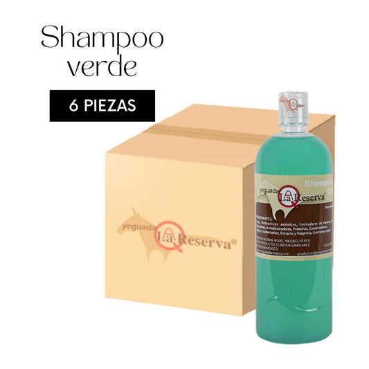 6 pz shampoo verde